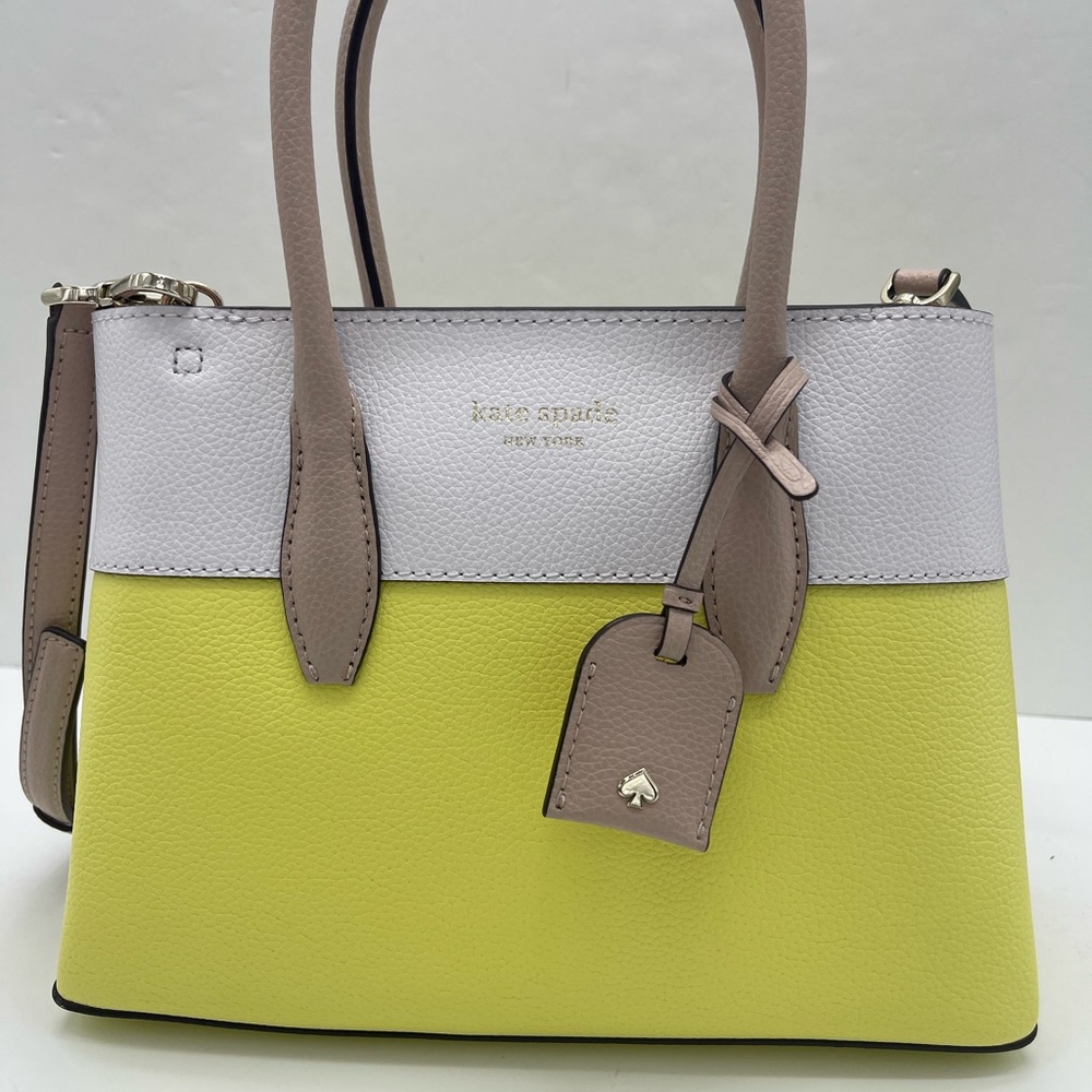 Kate Spade Eva Colorblock Small Top Zip Satchel Crossbody 
Limelight Multi 
NWT